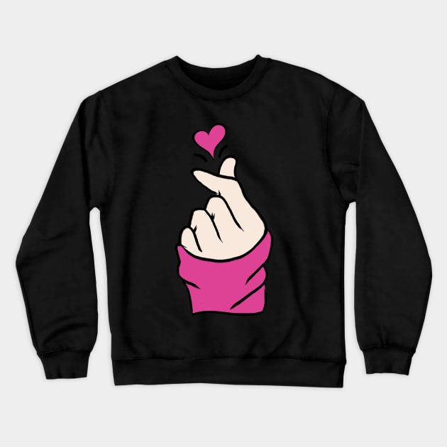 Cute Heart Pastel Hot Pink iPhone Case & Cover Crewneck Sweatshirt by gillys